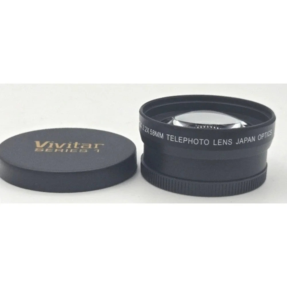 Vivitar Series 1 2.2X 58mm HD Telephoto Lens with Pouch & Caps